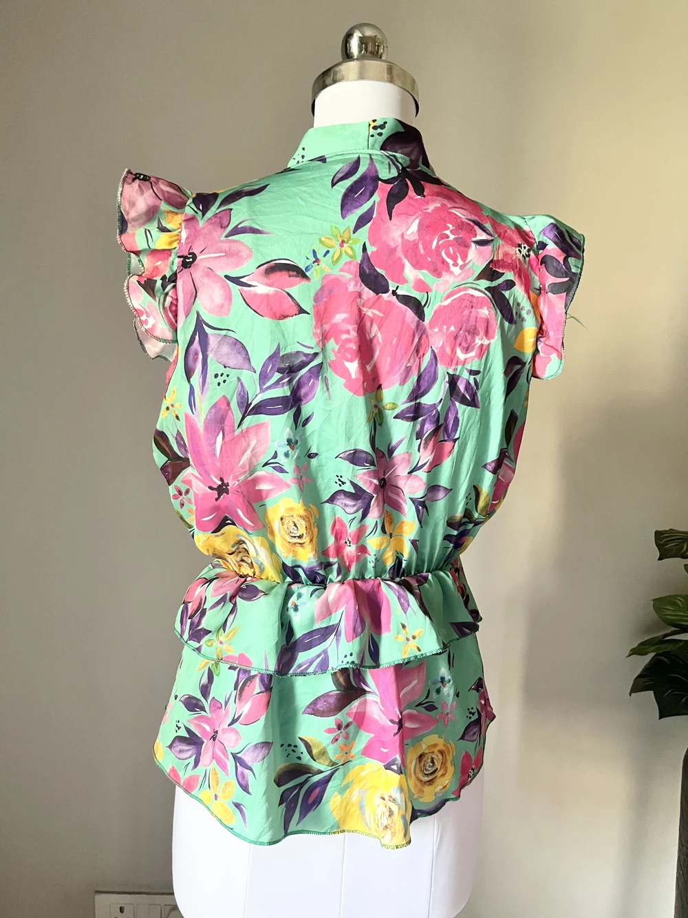 Floral peplum top  thumbnail view 2
