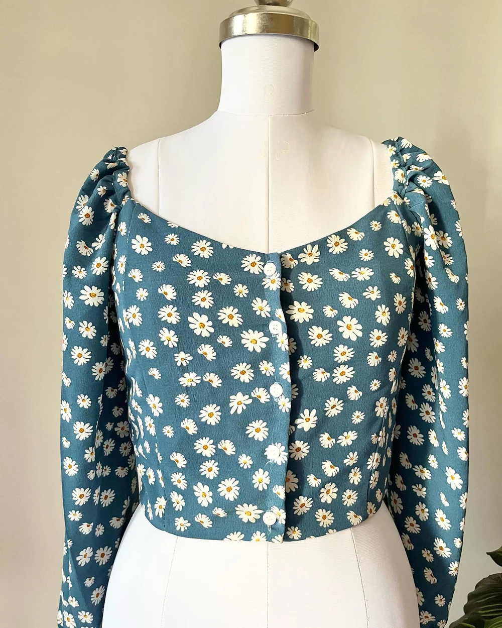 Blue floral top  thumbnail view 6