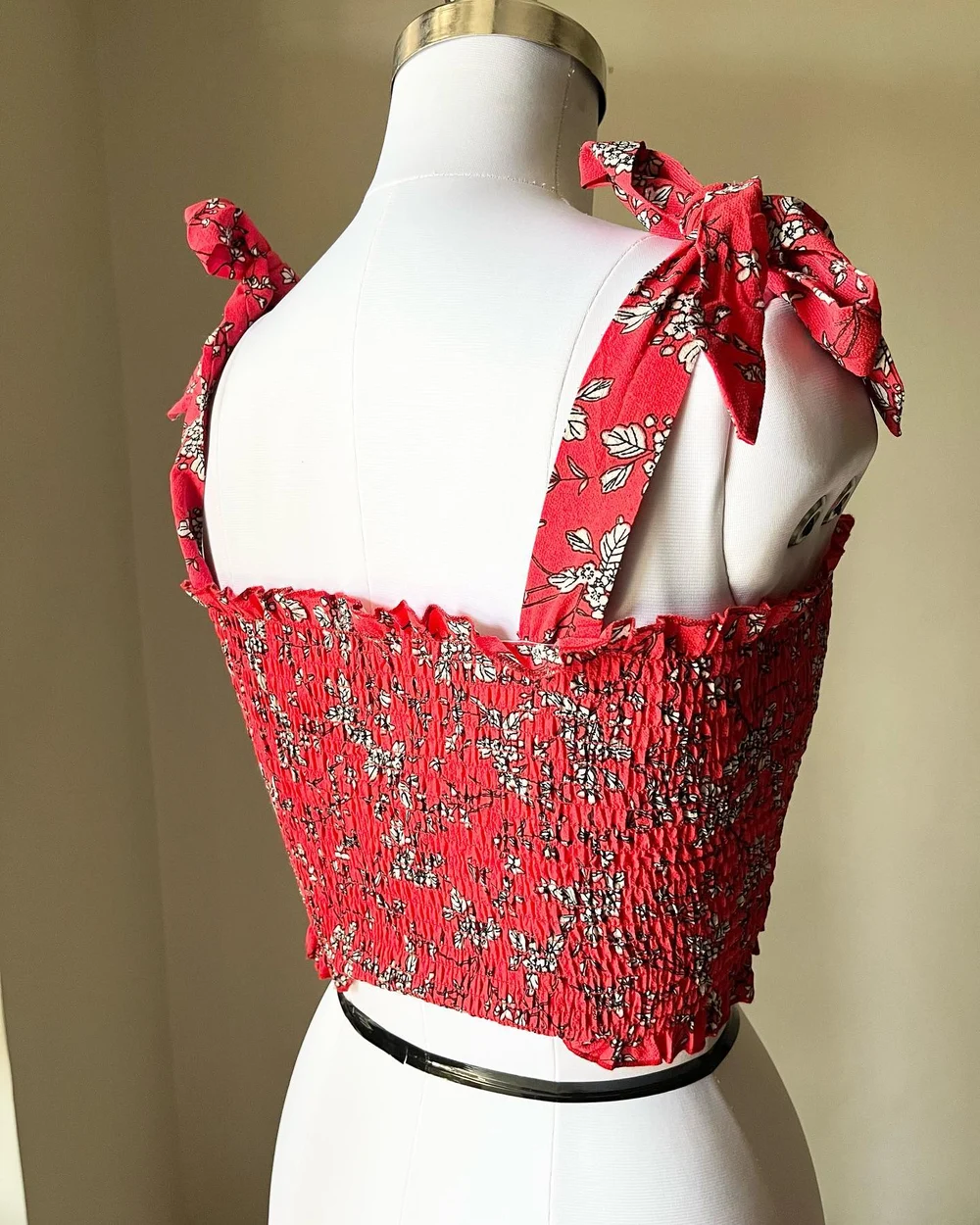 Floral smoked top  thumbnail view 5