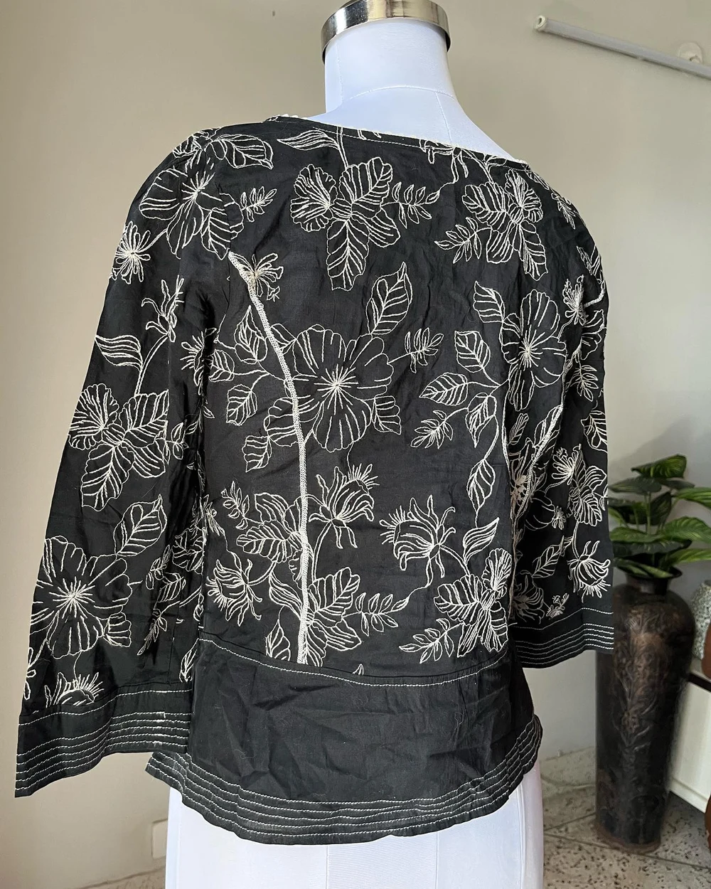 Black embroidery Top  thumbnail view 4