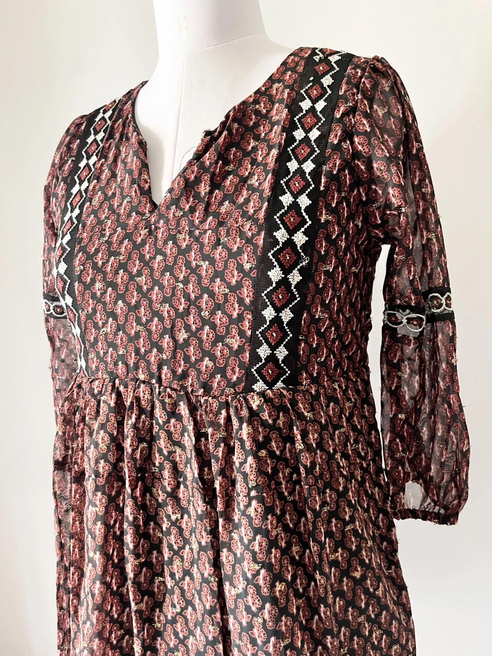 Boho aztec print dress thumbnail view 7