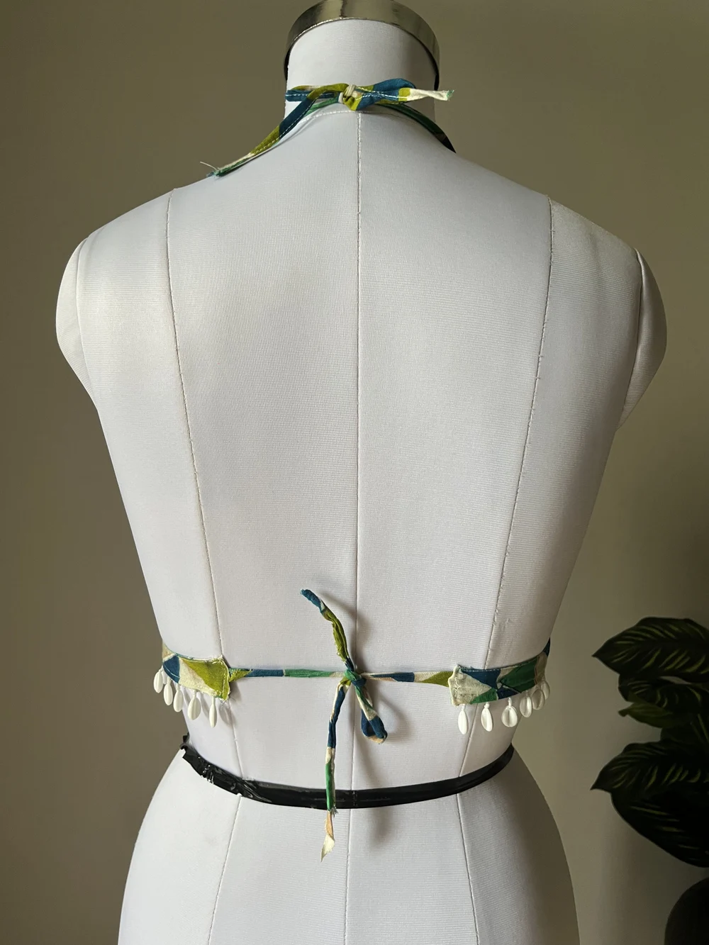 Aztec print halter-neck brallet top  thumbnail view 2