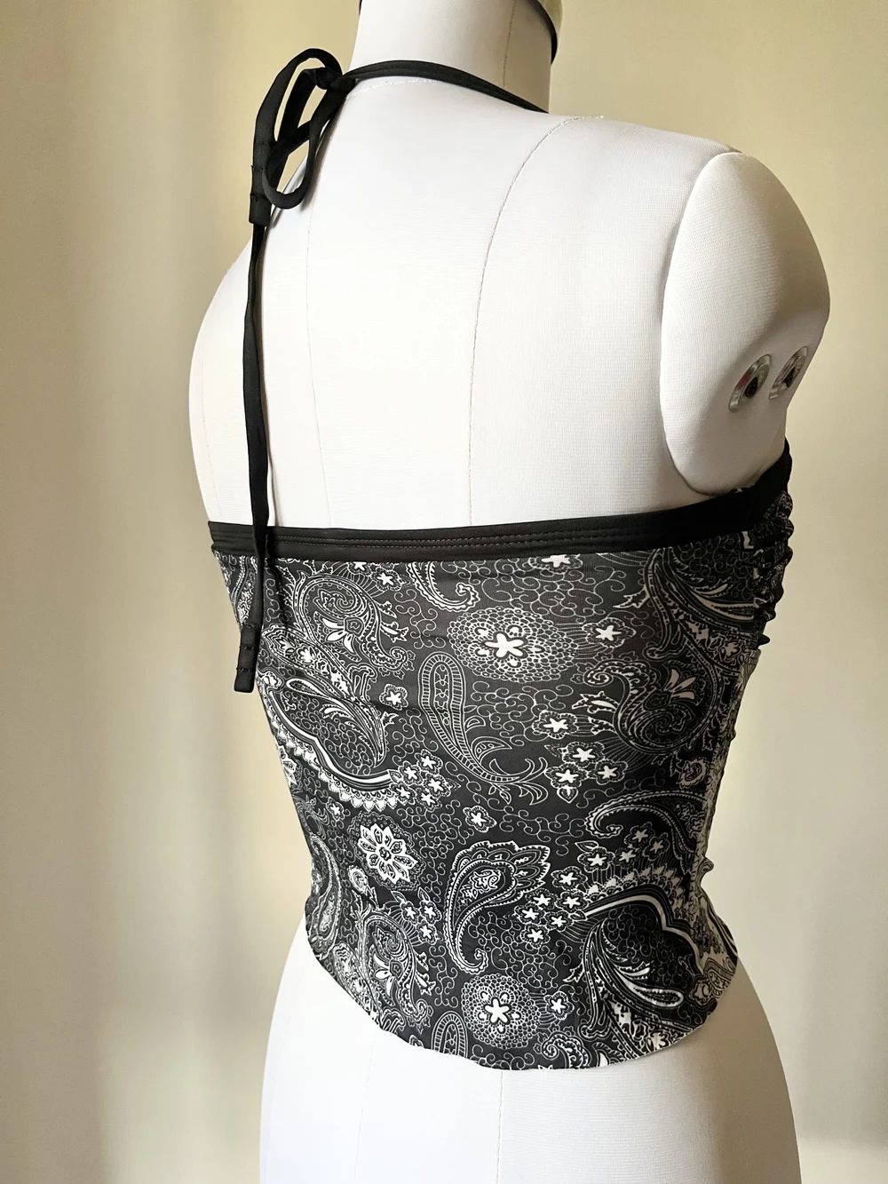 y2k print halter top thumbnail view 4