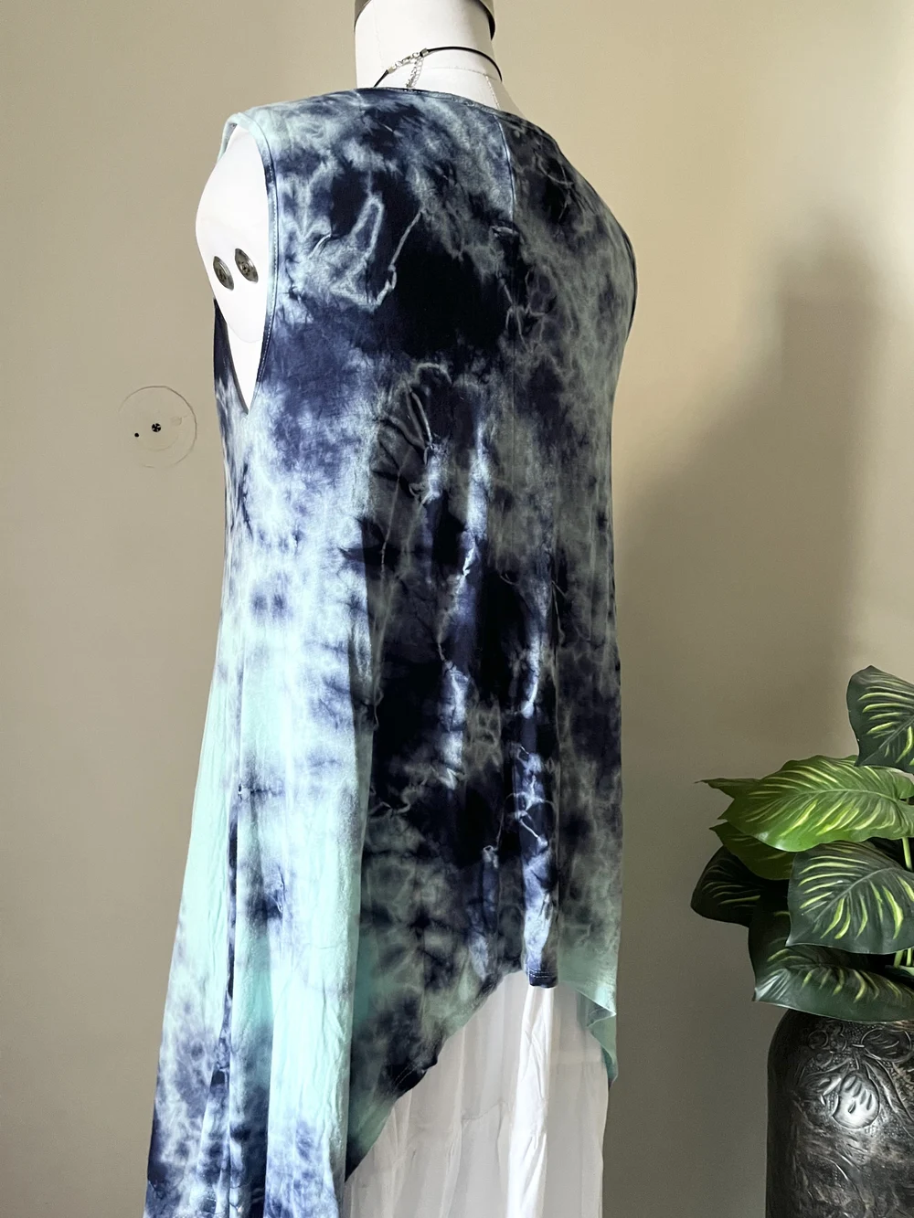 Tie-dye hi-low top thumbnail view 3