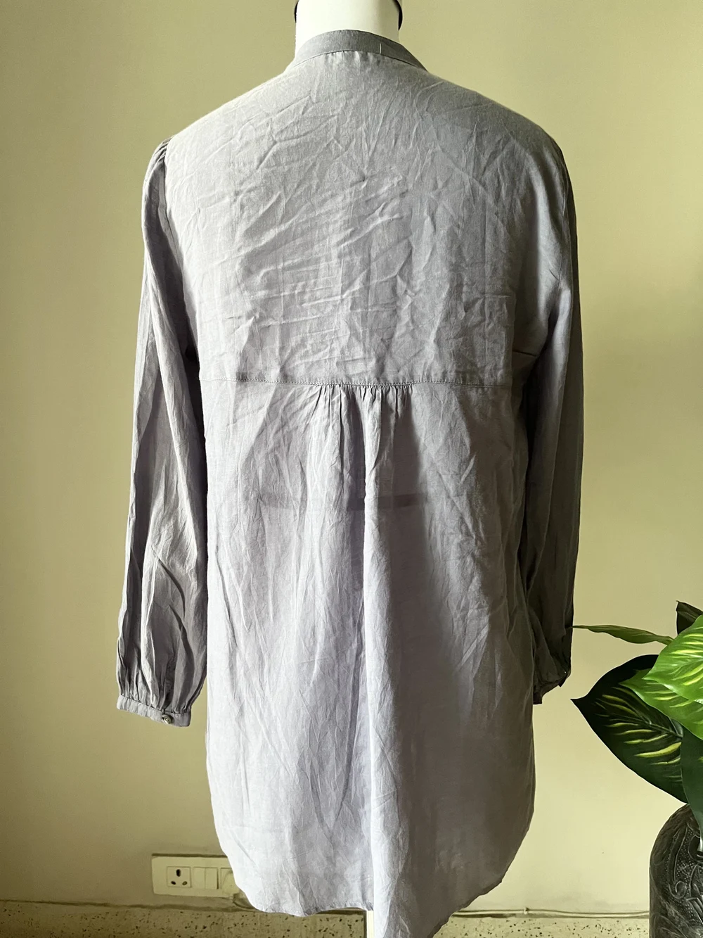 Charcoal grey Kurti  thumbnail view 5