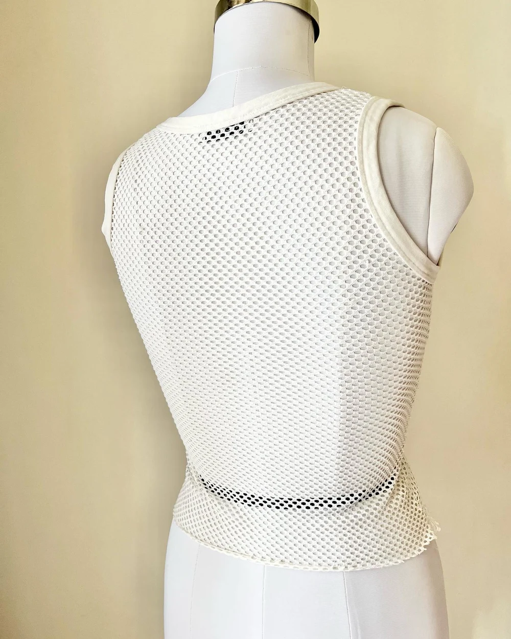 White mesh top  thumbnail view 3