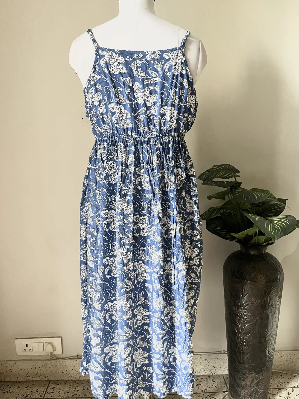 Paisley print strap dress thumbnail view 2