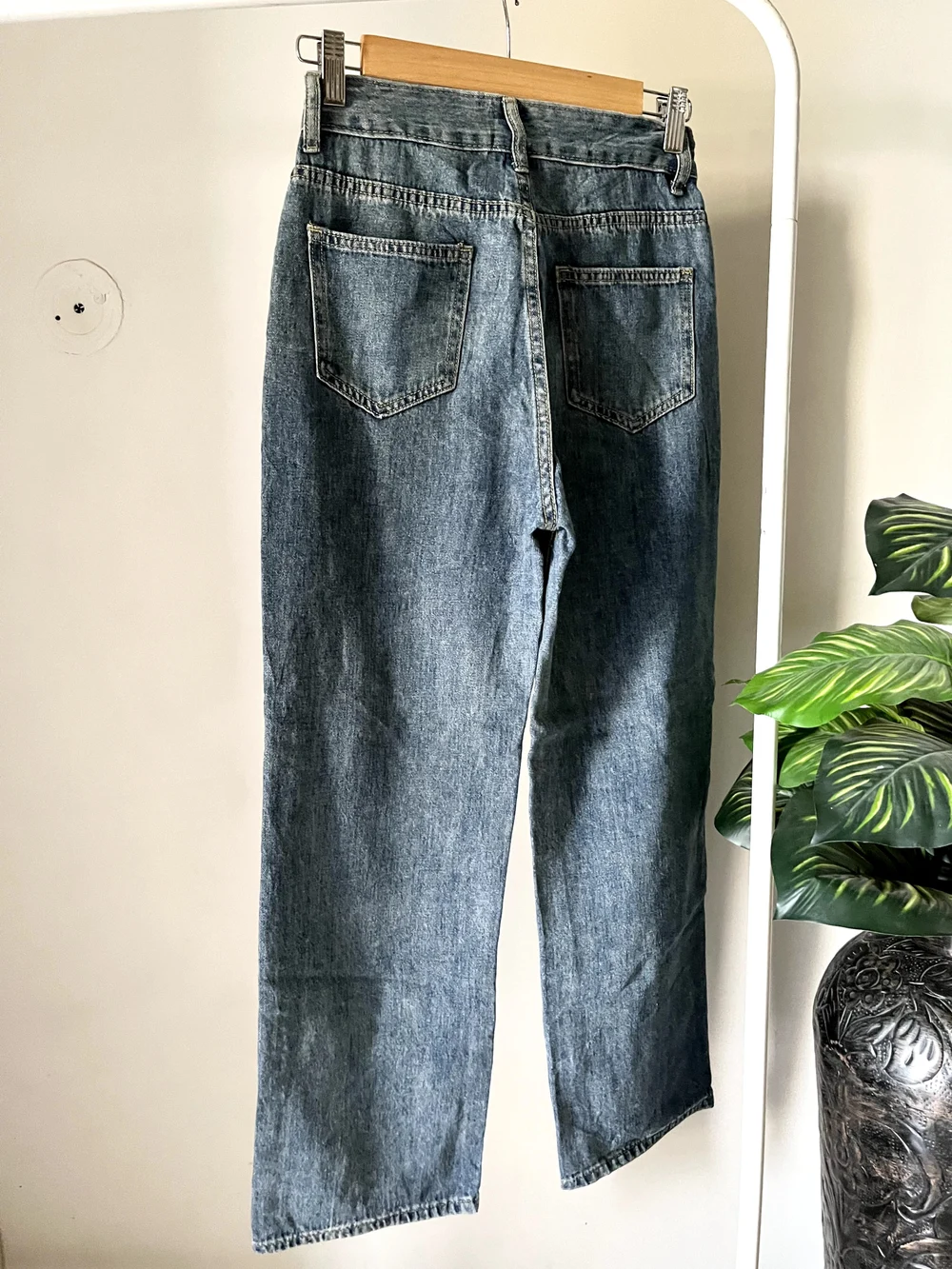 Blue highwaist Straightfit  Denim  thumbnail view 6