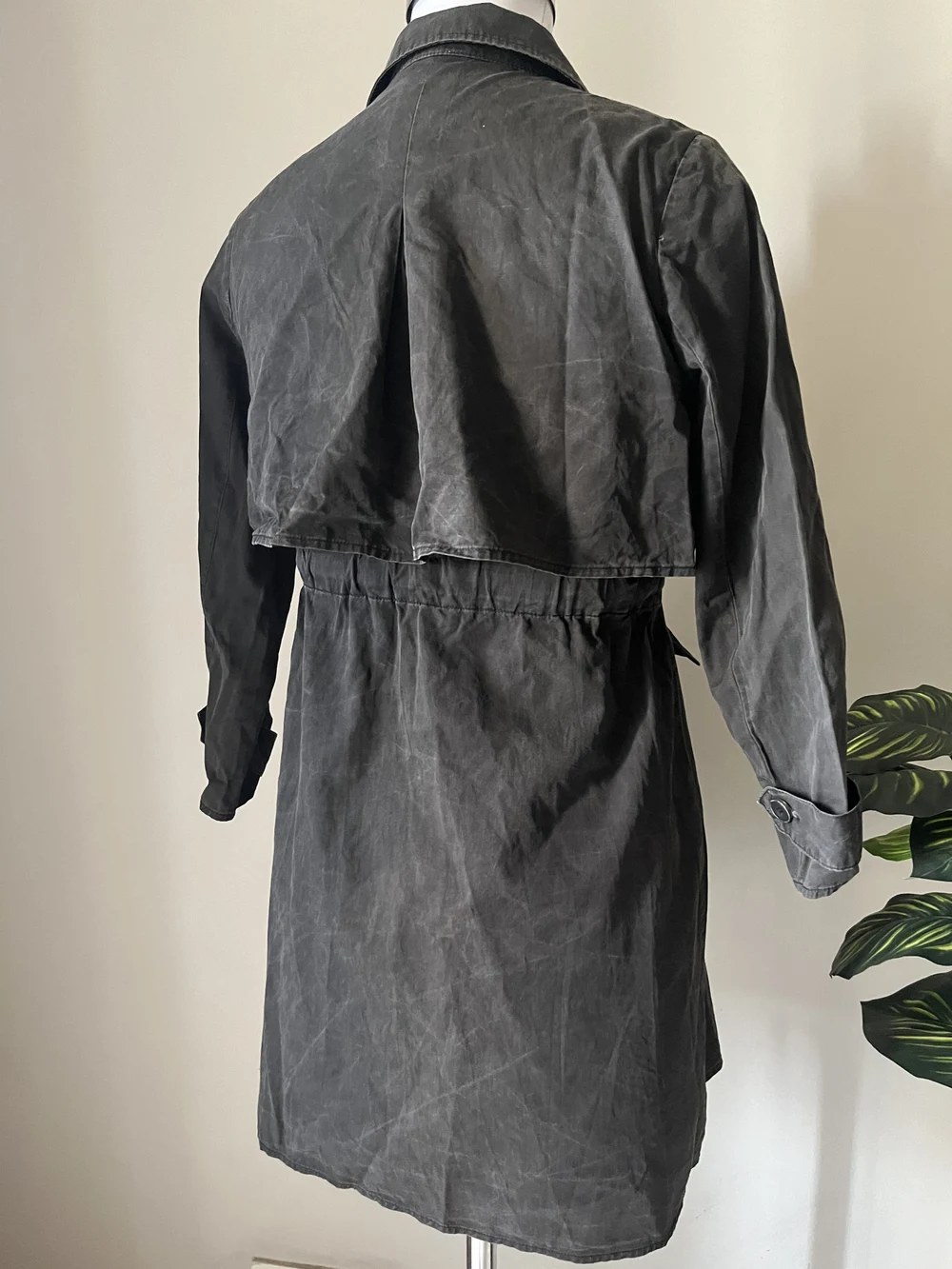 Black cape style dress  thumbnail view 5