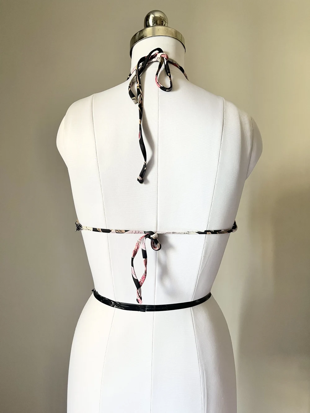 Floral criss-cross bikini top  thumbnail view 5