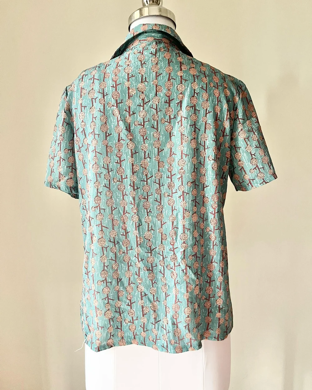 Printed blue shirt (unisex)  thumbnail view 2