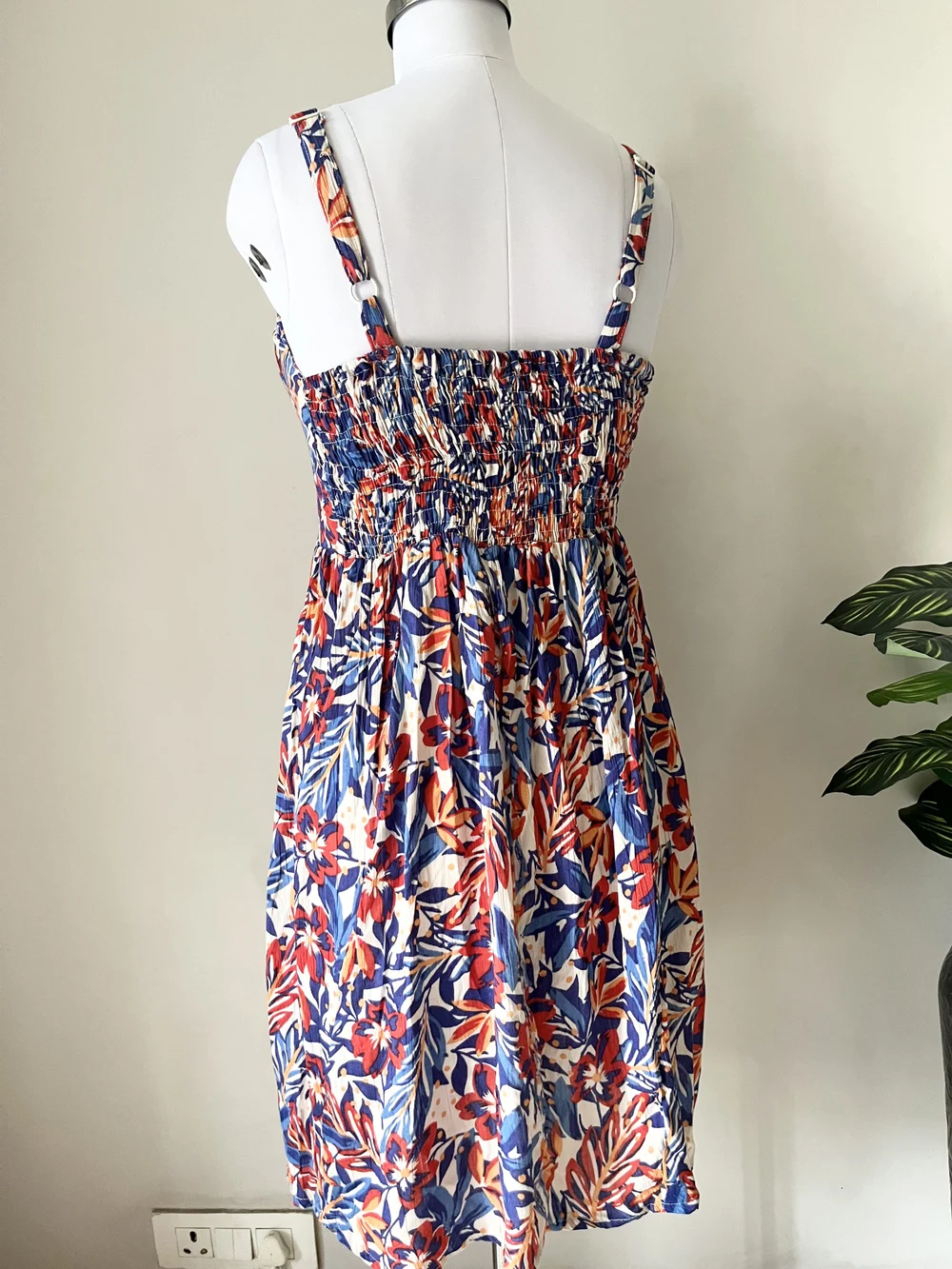 Floral padded dress thumbnail view 3