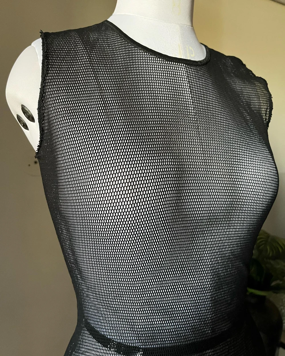 Net sheer bodysuit 🥵🥵 thumbnail view 2