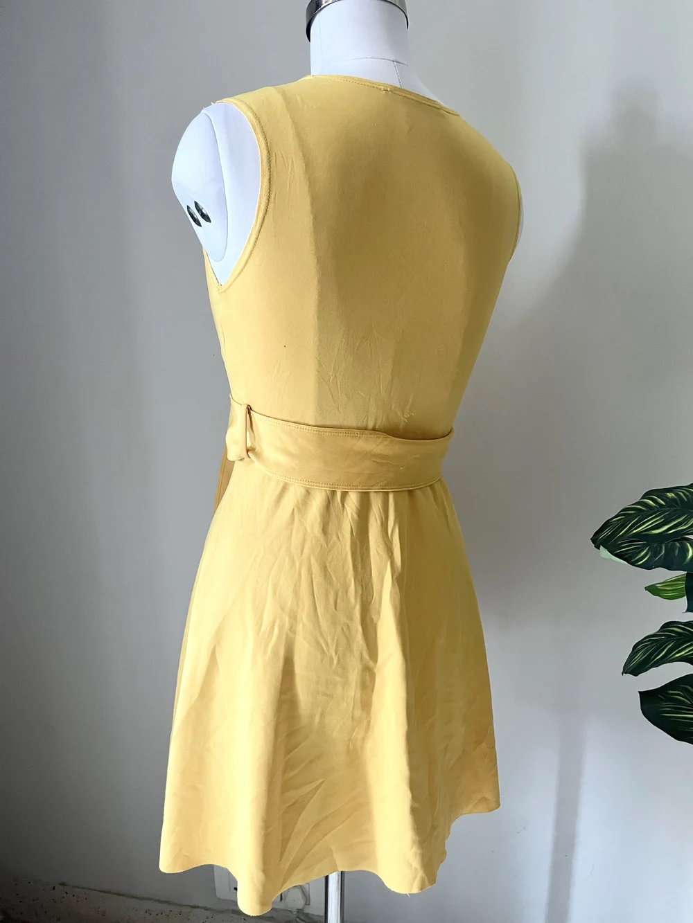 Yellow skater dress  thumbnail view 6
