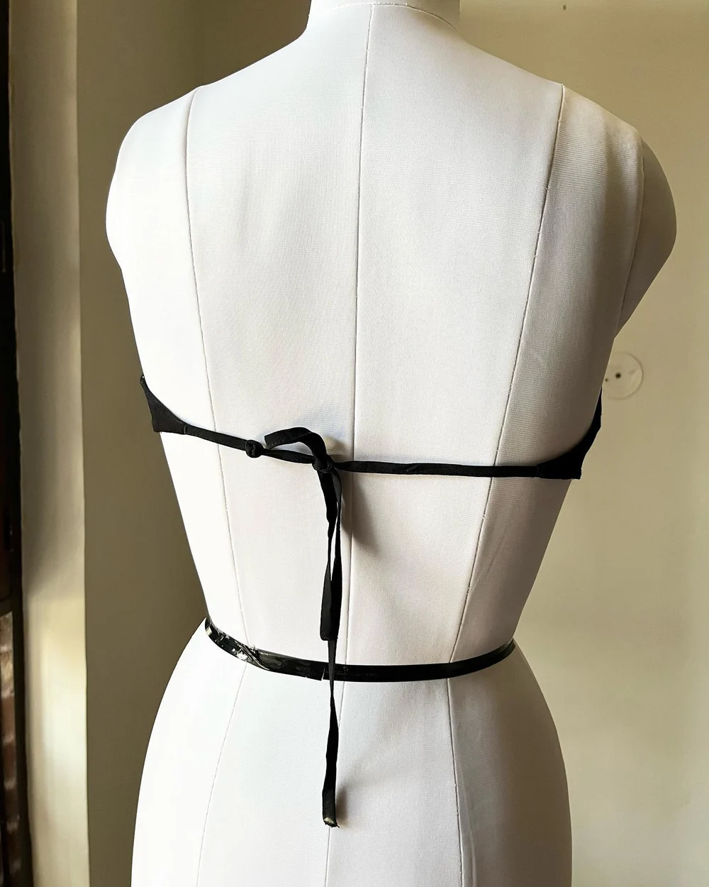 Black satin top  thumbnail view 4