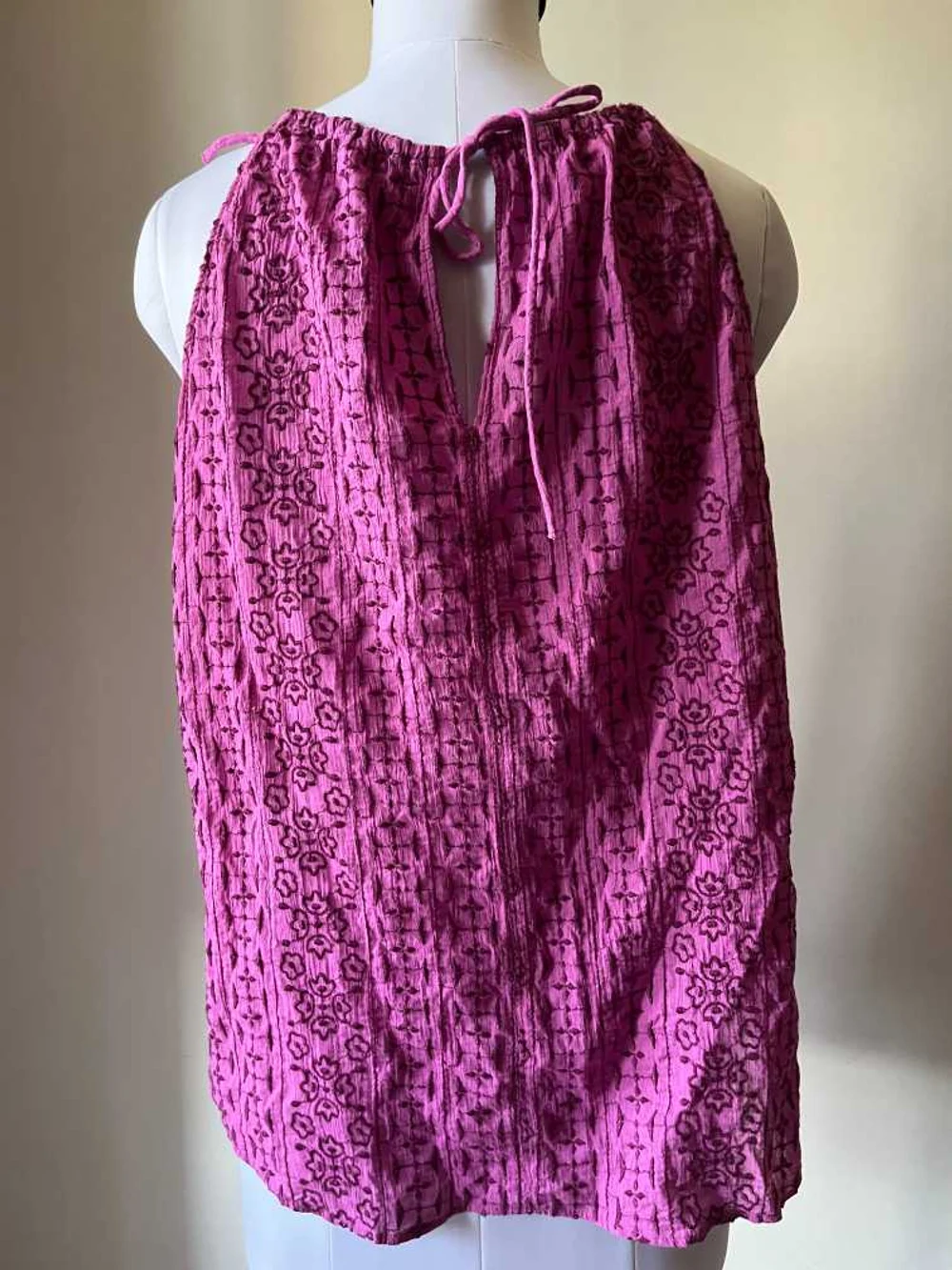 Embroided purple top thumbnail view 3