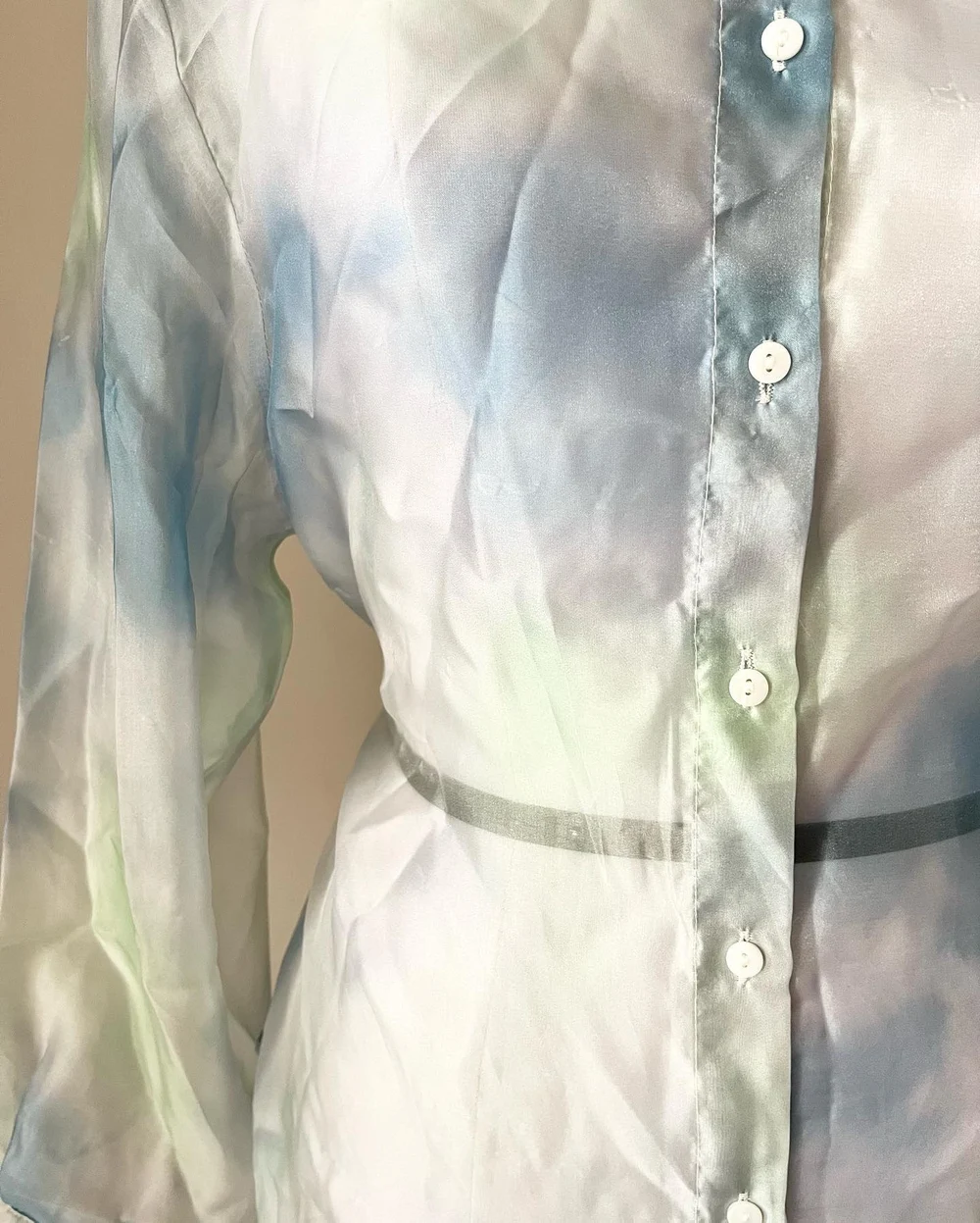 Tie-dye Organza shirt  thumbnail view 3