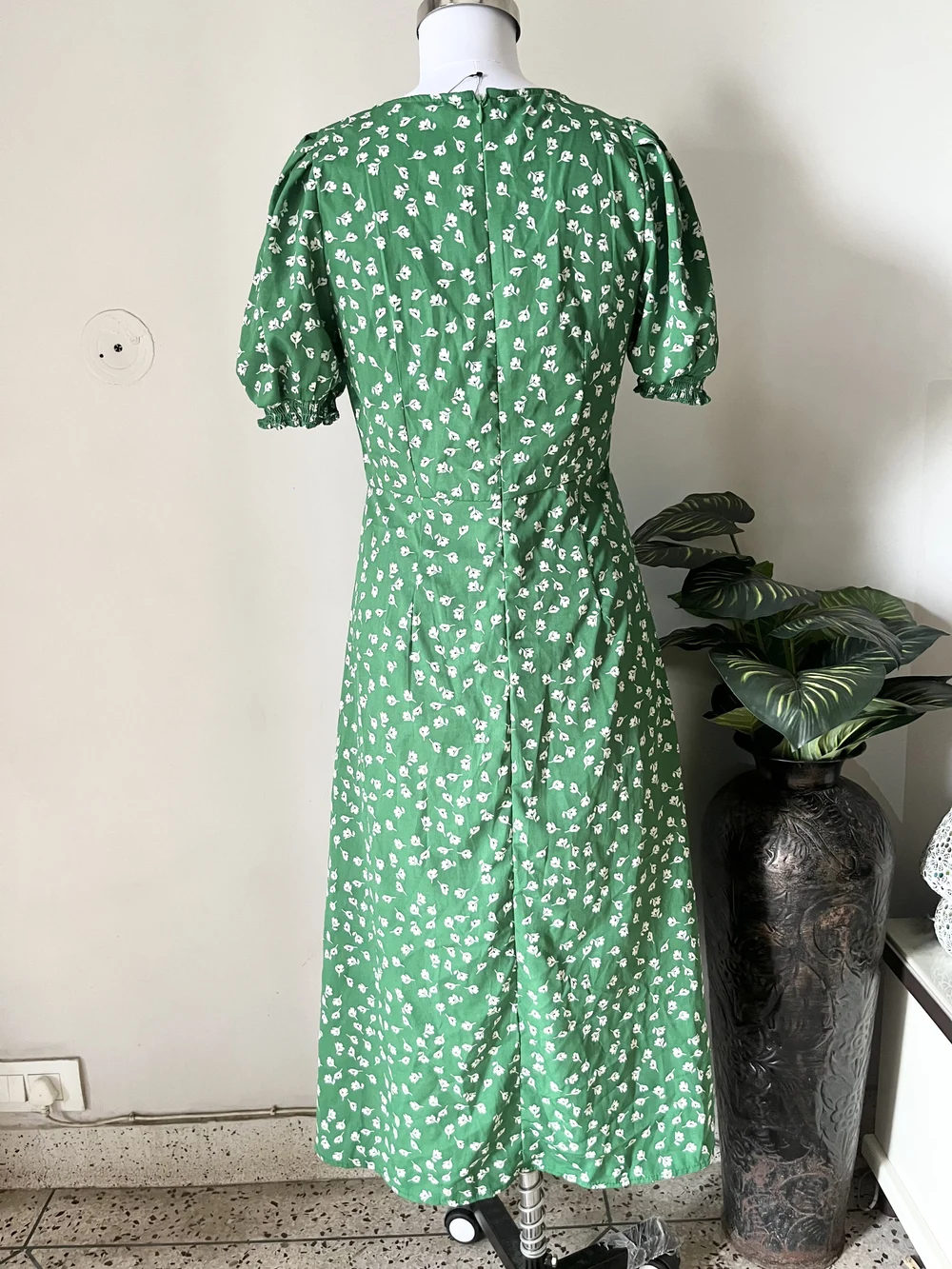 Floral green maxi dress  thumbnail view 4