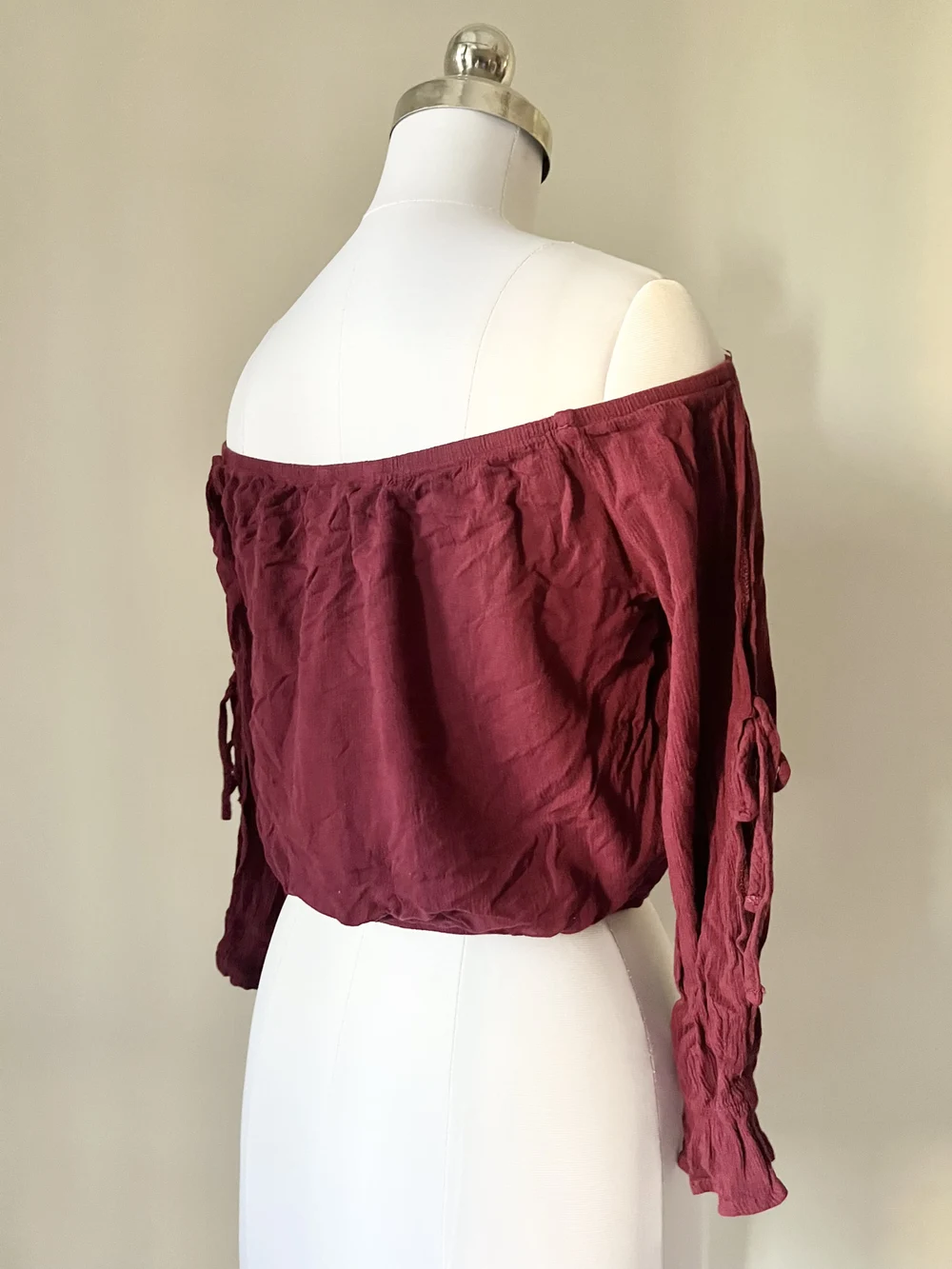 Off shoulder slit sleeves top  thumbnail view 4