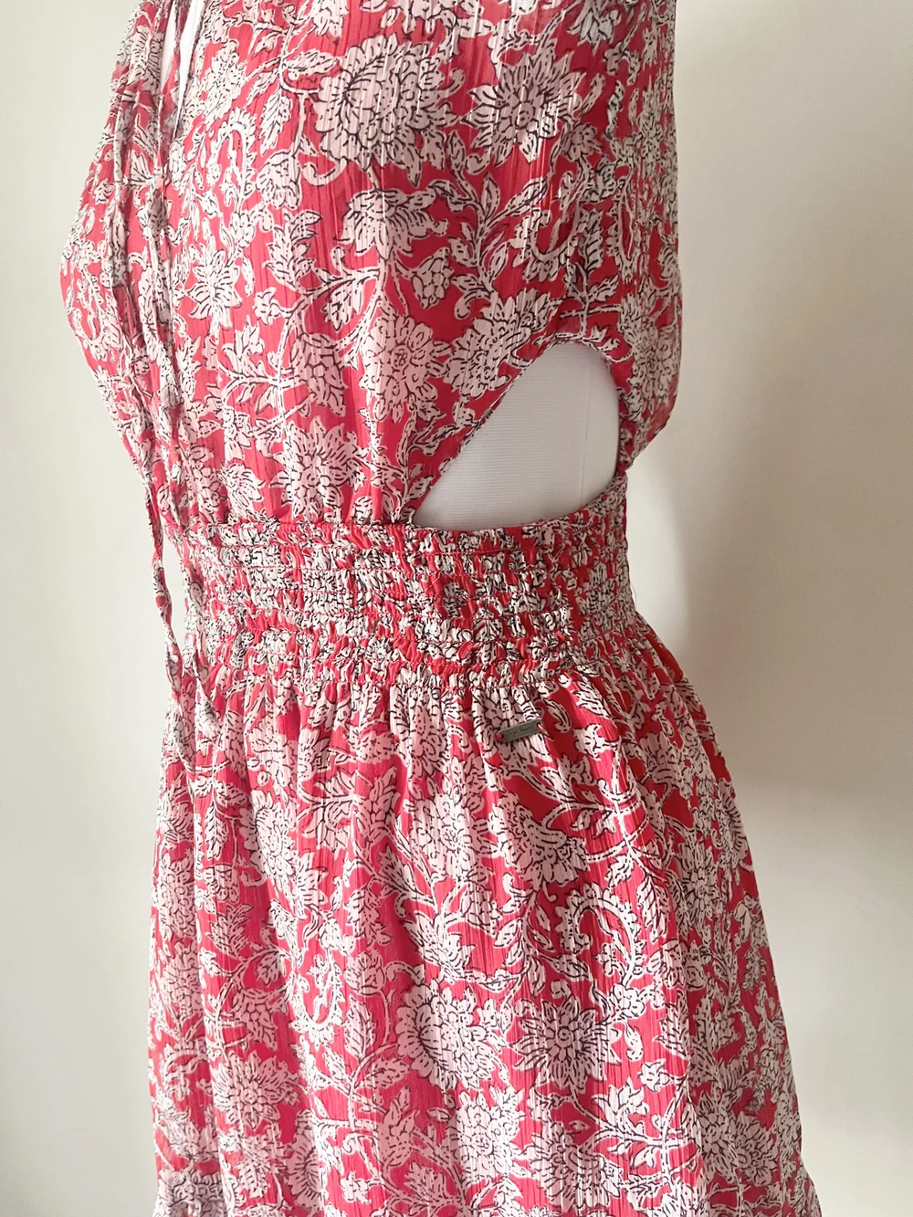 Paisley print cut-out dress thumbnail view 2