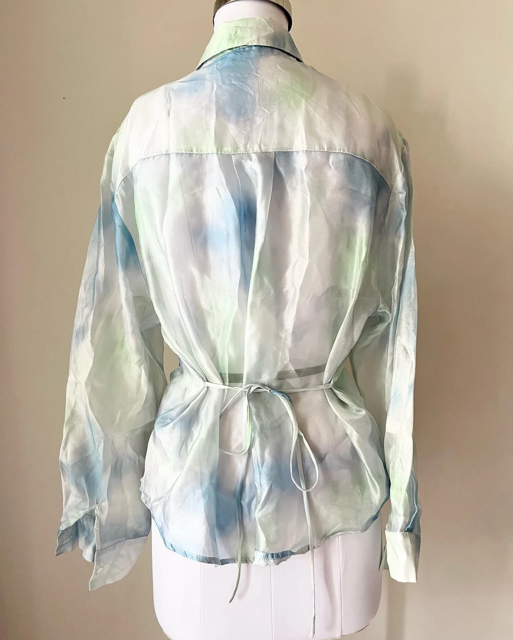 Tie-dye Organza shirt  thumbnail view 6